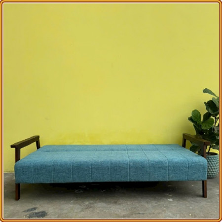 Slatted Blue : Ghế Sofa Băng Đa Chức Năng + Nệm Xanh 